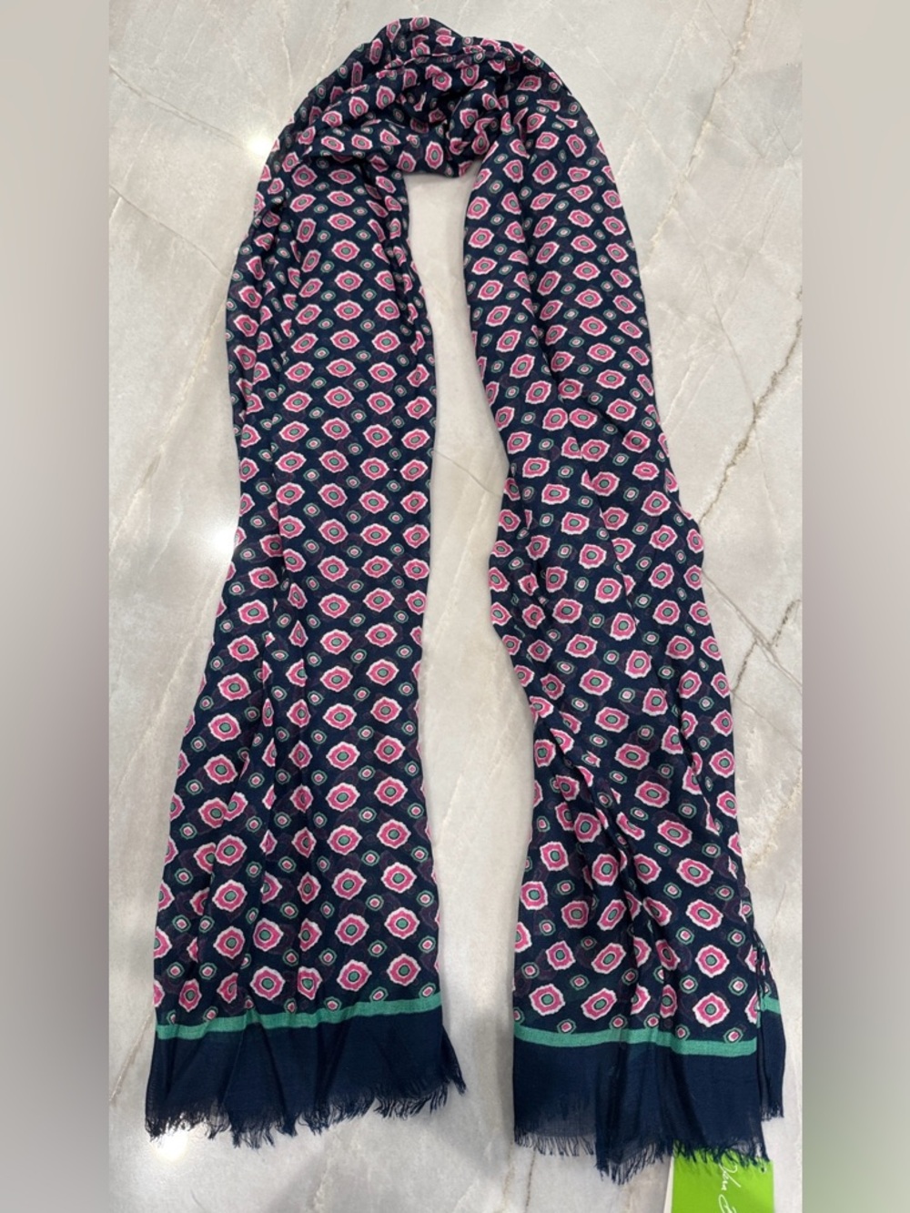 NWT • Vera Bradley • Soft Fringe Scarf in Petal Dots Pattern